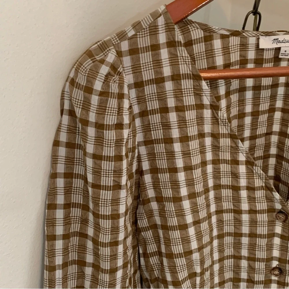 Madewell Westover Sandown Plaid Top - Picture 3 of 8